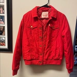 Levi's Vibrant Red Jacket